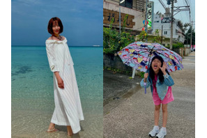 イ・ドンゴンの元妻チョ・ユニが沖縄を満喫！母娘の穏やかなひととき【PHOTO】 画像