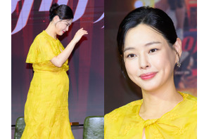 「出産間近でも変わらぬ美しさ」イ・ハニ、臨月の姿でNetflix『エマ』制作発表会に登場！【独自写真】 画像