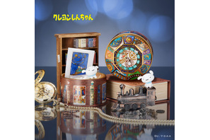 「クレヨンしんちゃんトレイン缶」が新登場！しんちゃんとシロが魔法の列車で宇宙の旅 画像