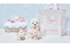 プーさんたちに雪が積もって真っ白に！ 冬のコレクション「WHITE POOH」発売 画像