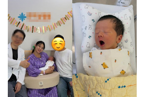 無事に出産を終えた女優ナム・ボラ、愛する夫と天使のような愛息を初公開！【PHOTO】 画像