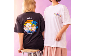 シーサー＆くりまんじゅうが乾杯！「ちいかわ」×オリオンビールデザインTシャツ発売 画像