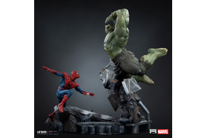 スパイダーマンとハルクのバトルシーンを立体化！1/10スケールスタチューが2027年7月発売へ 画像