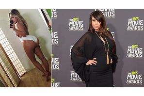 キム・カーダシアン、出産後の見事なボディをツイッターで披露 画像