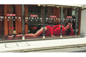 新生「ニキータ」マギー・Qが渋谷をジャック！　セクシーポーズの巨大ペイント出現 