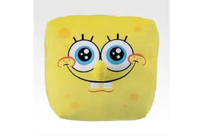 一番くじにスポンジ・ボブ登場！ ラストワン賞はボブのもちもちフェイスクッション
