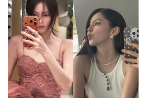 ハン・ソヒ、ブラックコーデの次は華麗な“ランジェリー風ドレス”で圧倒的な存在感を放つ【PHOTO】