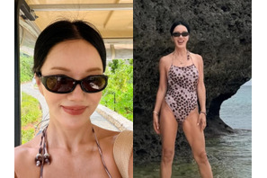“56歳“のオム・ジョンファが魅せた圧巻の美スタイル！ヒョウ柄を着こなす女王の風格に驚嘆！