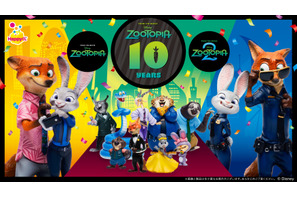 『ズートピア』公開10周年を祝うキャラクター大集合のHappyくじ登場