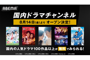 ABEMAが「国内ドラマチャンネル」開設、「星降る夜に」「ホリデイラブ」など100作品以上が無料に
