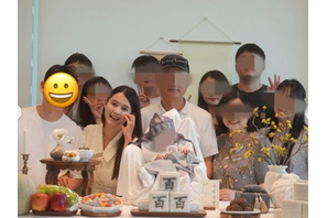 “大家族スケール”がすごい！ナム・ボラ、息子の100日祝いに約20人集合