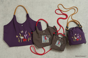 「ムーミン」リトルミイが繊細な刺繍に♪ コロンとした巾着バッグが登場！手持ち＆ショルダーの2WAY仕様