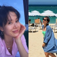 ソン・イェジン、家族での夏休みを満喫中!?夫ヒョンビンと息子の顔は“スタンプ隠し”で公開！【PHOTO】 画像