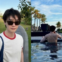 俳優イ・ジョンソク、“バキバキの背筋”にファン悶絶…休暇中のプライベートショットから目が離せない！【PHOTO】 画像