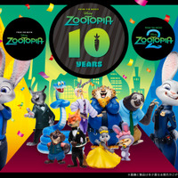 『ズートピア』公開10周年を祝うキャラクター大集合のHappyくじ登場 画像