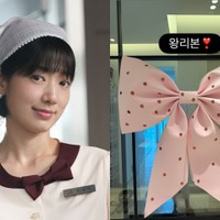 「性別は女の子!?」第2子妊娠中の女優パク・シネ、意味深なピンク色のリボンを投稿【PHOTO】 画像