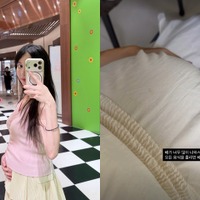 推しだった韓国スターと結婚した彩音さん、妊娠7カ月でさらに大きくなった“Dライン”を優しくなでる【写真】 画像