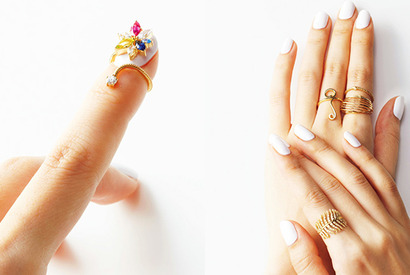 2指や関節に着けるリングの新しい楽しみ方とは？　新宿伊勢丹のトレンドリング 画像