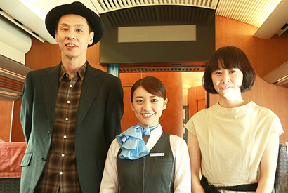 大島優子、制服姿でアナウンス！ 次回作は道路工事整備役？ 画像
