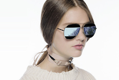 ディオール、新作サングラスはミラーレンズに大胆なストライプ！ 画像