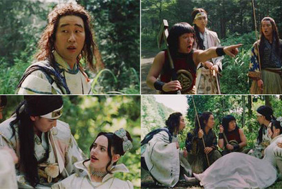 松田翔太“桃太郎”、流暢な英語で海外美女とおしゃべり!? au新CM 画像