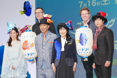 室井滋＆木梨憲武、ピクサーの徹底した秘密主義に驚き　『ファインディング・ドリー』来日会見 画像