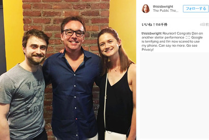 ハリー＆ジニー、『ハリポタ』監督のクリス・コロンバスと懐かしの再会 画像