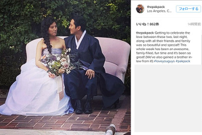 「ウォーキング・デッド」グレン役俳優が結婚！懐かしいキャストも祝福 画像