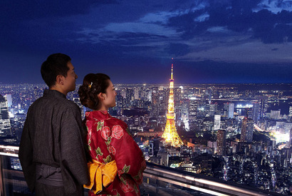 六本木ヒルズ展望台に“和畳ラウンジ”＆ティースタンドが登場！浴衣でオトクな割引も 画像