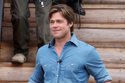 ブラッド・ピット、撮影休みの土曜日に愛娘とお出かけ 画像