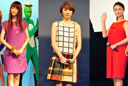 レトロ調からポップカラーまで！　日本女優陣を彩るサマーワンピースに注目 画像