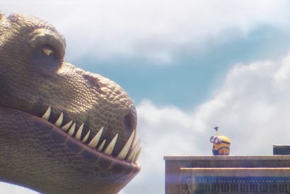 “ミニオンズ”スチュアート＆ボブ、Tレックスと遭遇！ コラボ映像公開 画像