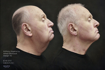 アンソニー・ホプキンスがヒッチコックに変身！　特殊メイクの裏側を一挙公開 画像