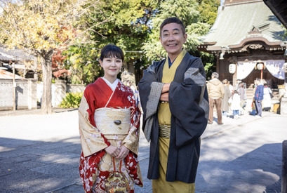 新ドラマ「春になったら」奈緒＆木梨憲武の着物姿が公開、ポスターも完成 画像
