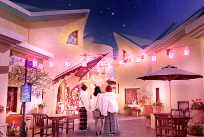 【ディズニー】昼夜でイクスピアリの表情が変わる！“桜”カラーに染まる「サクラ ランタン ストリート」開催中 画像