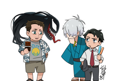 「ヴェノム」×「鬼太郎誕生」コラボイラスト 谷田部透湖が書き下ろし 画像