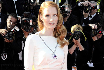 【カンヌ国際映画祭】ジェシカ・チャステイン、65カラットの「ブルガリ」ネックレスで登場 画像