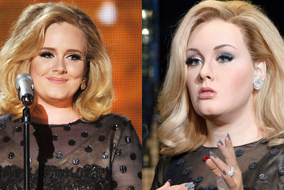 アデルの蝋人形がロンドンのマダム・タッソー蝋人形館でお披露目 画像