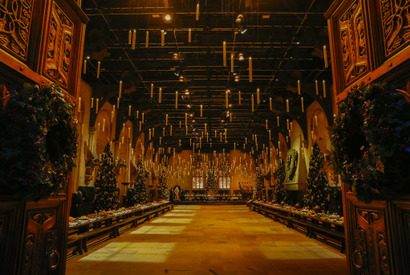 天井に400本のキャンドル浮かぶ圧巻の光景！「ホグワーツ・イン・ザ・スノー」明日から 画像