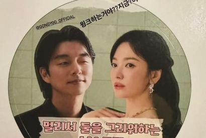 ソン・ヘギョ、新パートナーのコン・ユとの2ショットに「ウインクしているの?」 画像