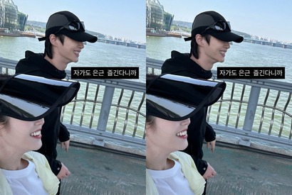 IU＆ビョン・ウソク、喜びの漢江デート!? 視聴率上昇の『21世紀の大君夫人』オフショットで愉快なやり取り【PHOTO】 画像