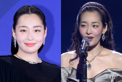 “17kg減量”のキム・ミンハ、授賞式会場の視線を独占！1年前と「別人級」のオーラで輝きを放つ 画像