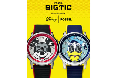 ミッキーたち目が動く！FOSSIL×Disney「BIG TIC」限定腕時計、ミッキー&ドナルドモデル発売 画像