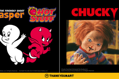 キャスパー＆ホットスタッフ＆チャッキー、サンキューマートに新作グッズ登場