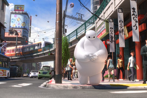 まるで新橋!?ディズニー『ベイマックス』の架空都市“サンフランソウキョウ”世界初解禁! 画像