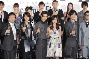 松田翔太、不安払拭？関めぐみに「無視されたのかと…」 『ライアーゲーム』完成披露 画像