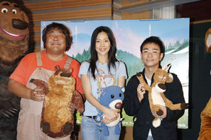 『オープン・シーズン』石塚英彦、八嶋智人、木村佳乃公開アフレコ 画像