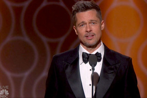 ブラッド・ピット、ゴールデン・グローブ賞にサプライズ登場！ 画像