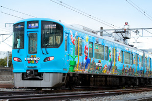【USJ】マリオやピーチ姫をラッピング！「スーパー・ニンテンドー・ワールド」列車がJRゆめ咲線、大阪環状線で運行開始 画像
