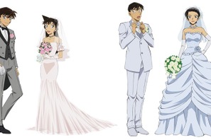『名探偵コナン ハロウィンの花嫁』新一＆蘭、高木＆佐藤のウエディングビジュアル解禁 画像